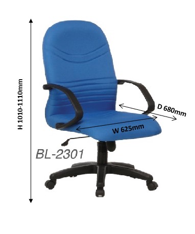 Office Budget Chair Model BL2301 malaysia kuala lumpur shah alam klang valley