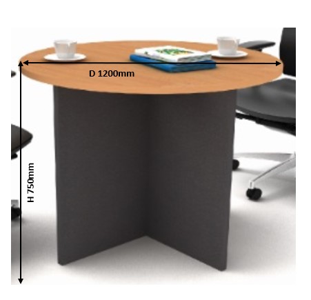 4ft Round Conference Table (Wooden Leg) Model MP6120RT malaysia kuala lumpur shah alam klang valley