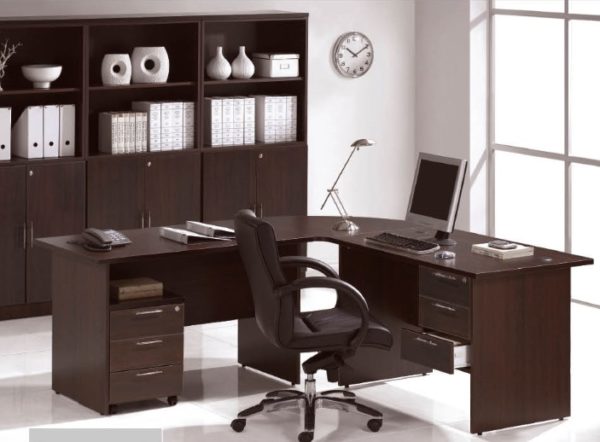 office executive writing table with pedestal office furniture table desk selangor puchong