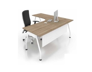 office L shape wring table office furniture office table desk Malaysia klang valley kuala lumpur shah alam