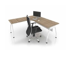 office L shape wring table office furniture office table desk Malaysia kalng valley kuala lumpur shah alam