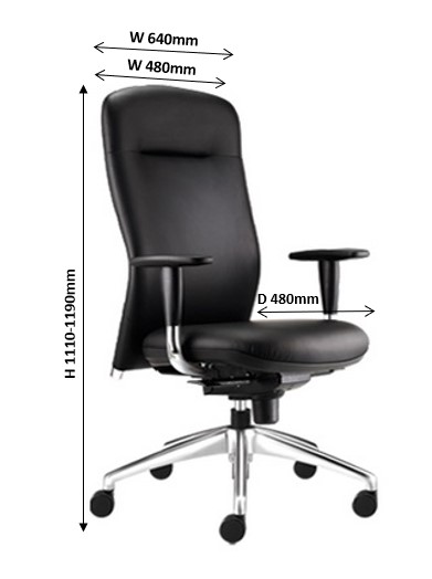 Office Executive Chair Model BY330L-10D42 malaysia kuala lumpur shah alam klang valley