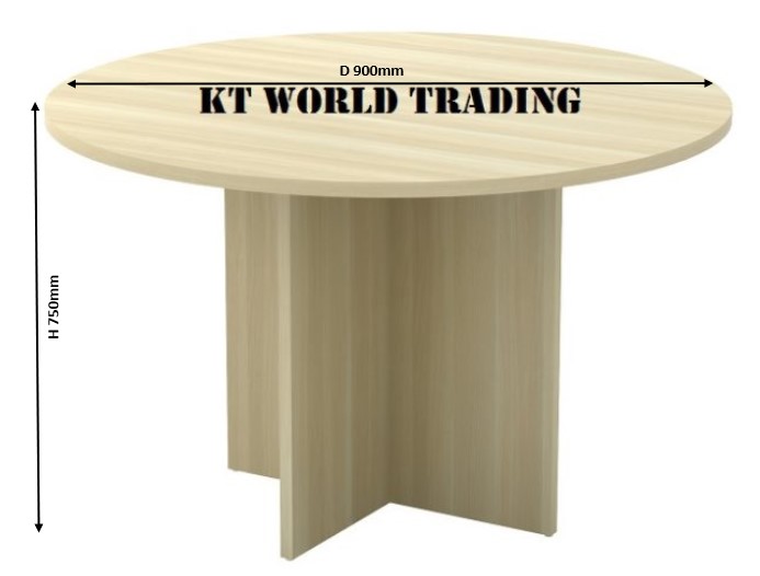 3ft Round Conference Table (Wooden Leg) Model KT-E90R malaysia kuala lumpur shah alam klang valley