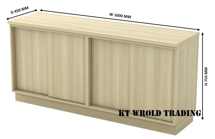 Low Cabinet Dual Sliding malaysia kuala lumpur shah alam klang valley Door (Same High as Table) Model KT-ESS750