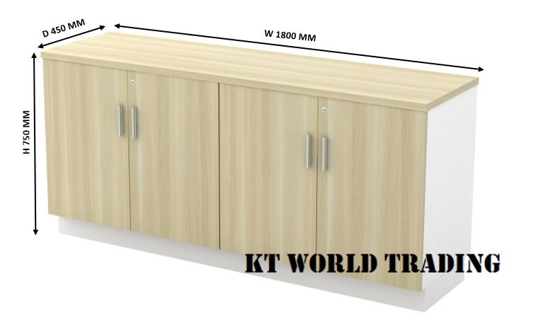 Low Cabinet Dual Swinging Door (Same High as Table) Model KT-BDD750 1800mm malaysia kuala lumpur shah alam klang valley