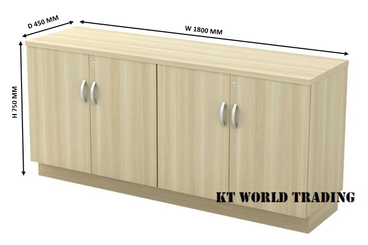 Low Cabinet Dual Swinging Door (Same High as Table) Model KT-EDD750 1800mm malaysia kuala lumpur shah alam klang valley