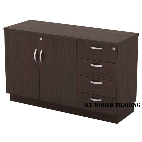 Low Cabinet SWINGING DOOR + FIXED PEDESTAL 4D office furniture Malaysia kuala lumpur shah alam klang valley