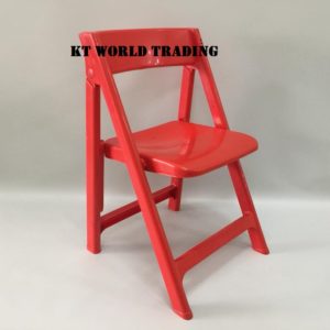 foldable plastic chair red office furniture malaysia kuala lumpur shah alam klang valley