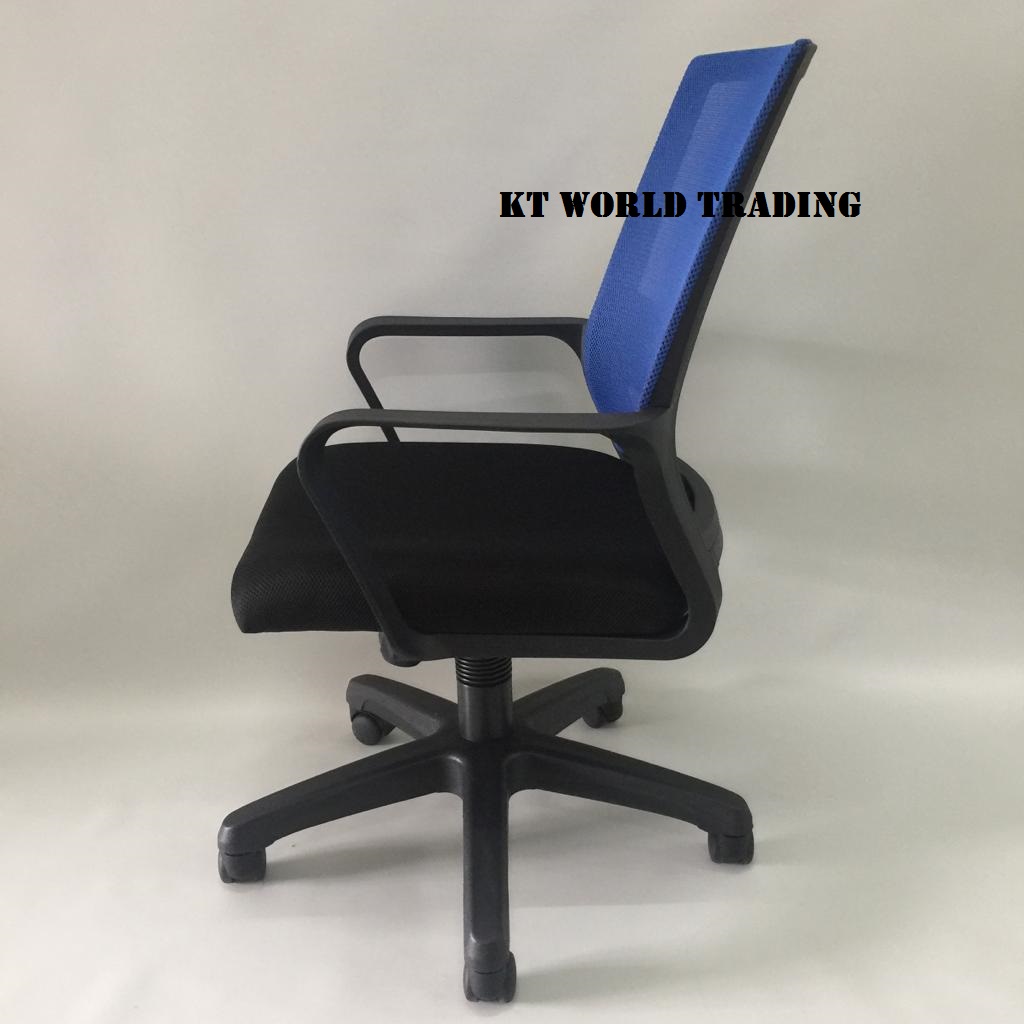 MESH LOWBACK CHAIR BLUE BACKREST MESH LOWBACK CHAIR BLUE BACKREST office furniture malaysia kuala lumpur shah alam klang valley
