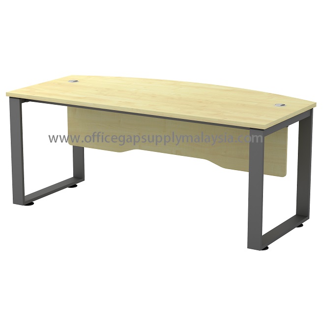 KT-SW180A EXECUTIVE CURVE SHAPE OFFICE TABLE OFFICE FURNITURE MALAYSIA