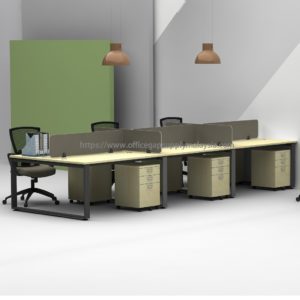 kt-pw33 Office Partition Workstation (6 Seater) office furniture malaysia kuala lumpur shah alam klang valley