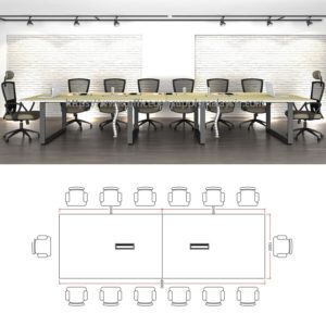 kt-s48r Rectangular Conference Table office furniture Malaysia
