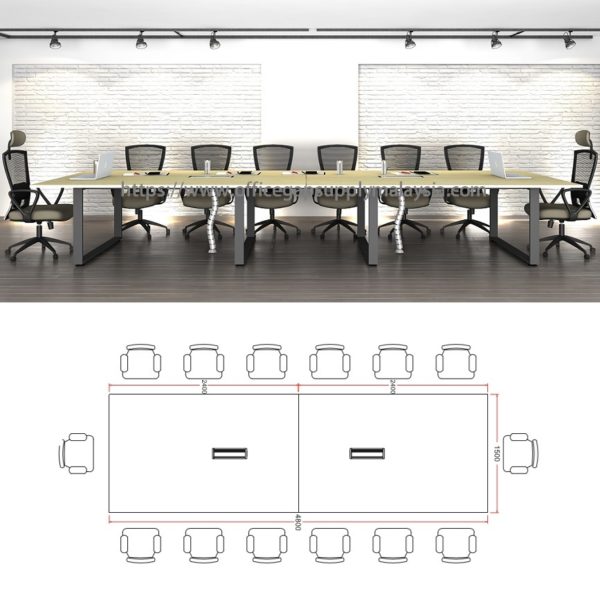 kt-s48r Rectangular Conference Table office furniture Malaysia