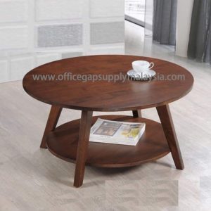 Coffee Table KTE-8506 solid rubber wood top malaysia kuala lumpur shah alam klang valley