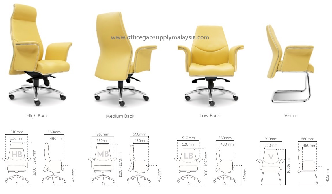 KT2881H presidential highback chair office furniture malaysia kuala lumpur shah alam klang valley