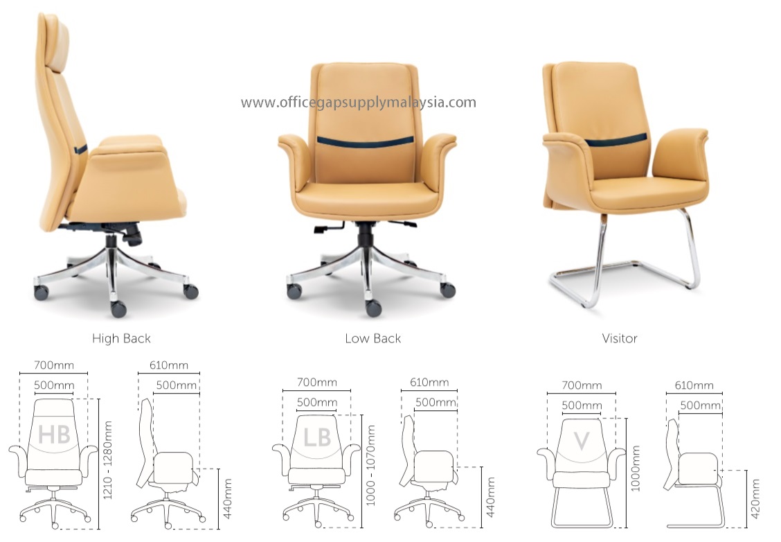 KT2981H presidential highback chair office furniture malaysia kuala lumpur shah alam klang valley