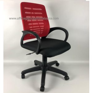 KT-A73R MESH LOWBACK CHAIR RED BACKREST malaysia kuala lumpur shah alam klang valley