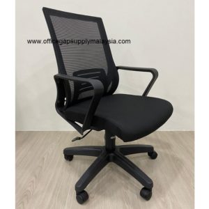 MESH LOWBACK CHAIR FULLY BLACK KT-PMC8