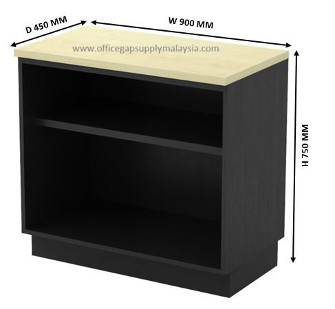 Low Cabinet Open Shelf (Same High as Table) Model T-YO875 900MM malaysia kuala lumpur shah alam klang valley