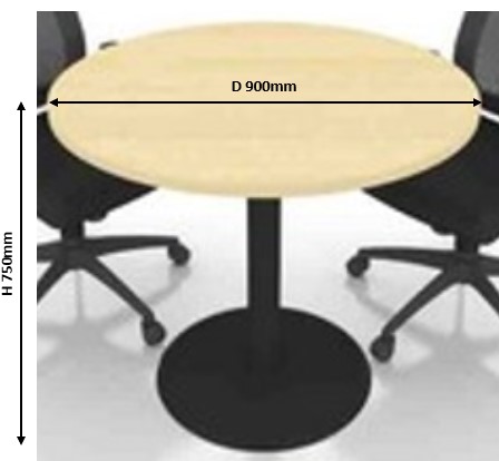 3ft Round Conference Table (Drum Leg) Model KT-FD90 malaysia kuala lumpur shah alam klang valley