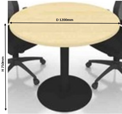 4ft Round Conference Table (Drum Leg) Model KT-FD120 malaysia kuala lumpur shah alam klang valley