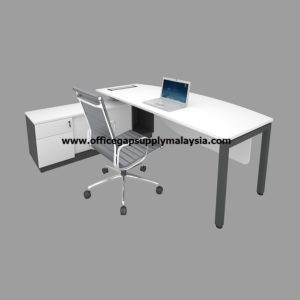 DIRECTOR TABLE SET KTDT-N2116 WHITE DG office furniture malaysia kuala lumpur shah alam klang valley
