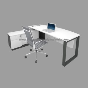 DIRECTOR TABLE SET KTDT-S2116 WHITE DG office furniture malaysia kuala lumpur shah alam klang valley
