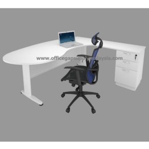 DIRECTOR TABLE SET KTMG-J1818 WHITE office furniture malaysia kuala lumpur shah alam klang valley