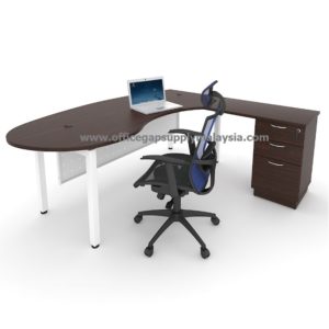 DIRECTOR TABLE SET KTMG-N1818 WALNUT office furniture malaysia kuala lumpur shah alam klang valley
