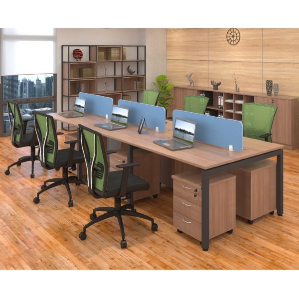 Partition Workstation 6 seater pw44 office furniture malaysia kuala lumpur shah alam klang valley