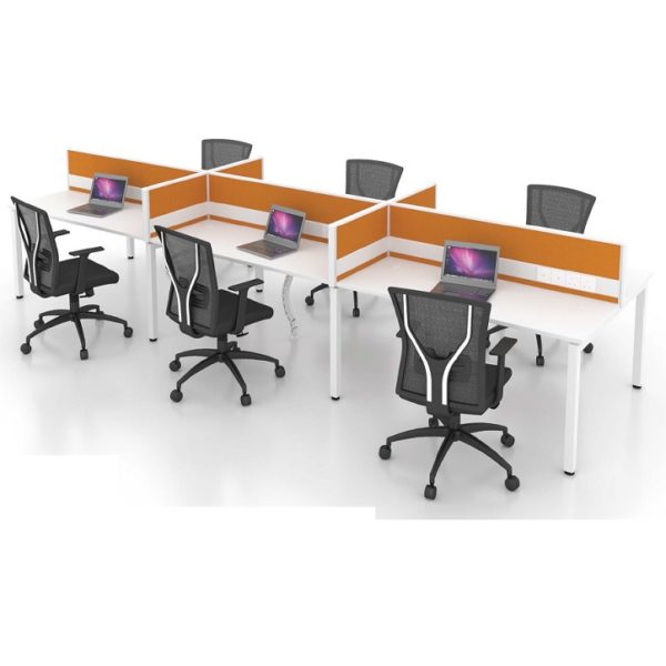Partition Workstation 6 seater pw45 office furniture malaysia kuala lumpur shah alam klang valley