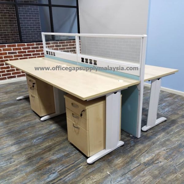 Partition Workstation 4 seater pw46 office furniture malaysia kuala lumpur shah alam klang valley