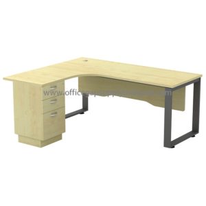 KT-SW1815-3D L SHAPE TABLE writing table office table office furniture malaysia kuala lumpur shah alam klang valley