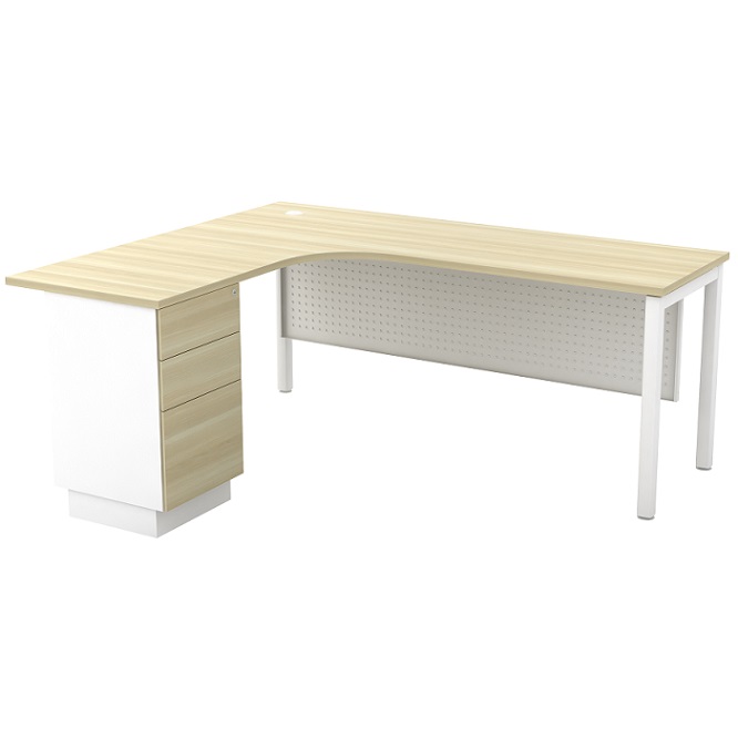 SML 1815-3D SUPERIOR COMPACT TABLE (L) writing table office table office furniture malaysia kuala lumpur shah alam klang valley