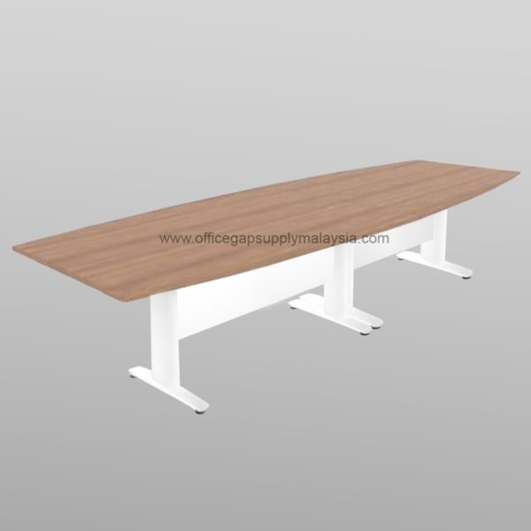 boat shape conference table meeting table office furniture malaysia kuala lumpur shah alam klang valley