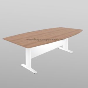 boat shape conference table meeting table office furniture malaysia kuala lumpur shah alam klang valley