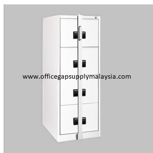 4 Drawer Steel Filing Cabinet [Locking Bar] steel furniture malaysia kuala lumpur shah alam klang valley