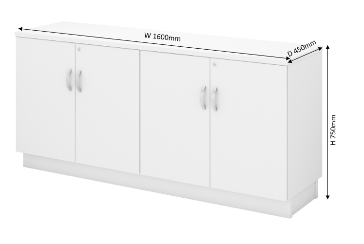 Low Cabinet Dual Swinging Door (Same High as Table) KT-QYDD750