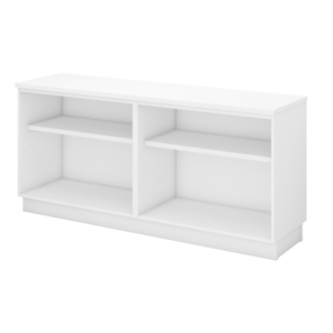 Low Cabinet Dual Open Shelf Q-YOO7160_full white
