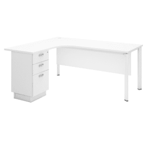 L Shape Writing Table (Metal Leg) Model : KT-UTWL1815-3D(L) office furniture malaysia kuala lumpur shah alam klang valley