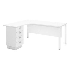 L Shape Writing Table (Metal Leg) Model :UTWL552-4D(L) office furniture malaysia kuala lumpur shah alam klang valley