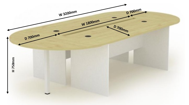 10.5ft Oval Conference Table Model : KT-WC32malaysia kuala lumpur shah alam klang valley 