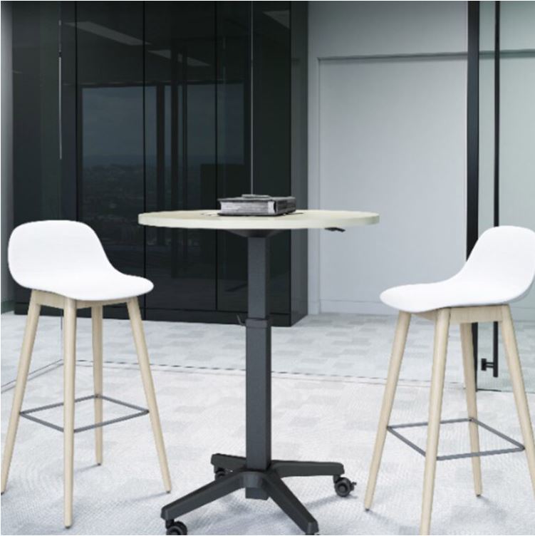 Executive Round Table Adjustable Height with Motor Lift System