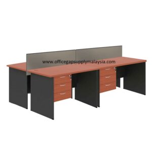 KT-PW39f3-4 Office Partition Workstation cherry office furniture malaysia kuala lumpur shah alam klang valley