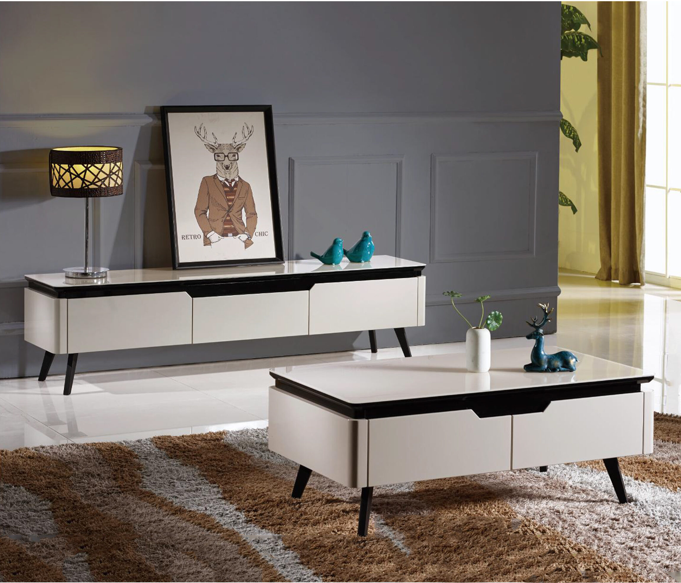 Coffee table | Side Table KT-99752CTWT malaysia kuala lumpur shah alam klang valley