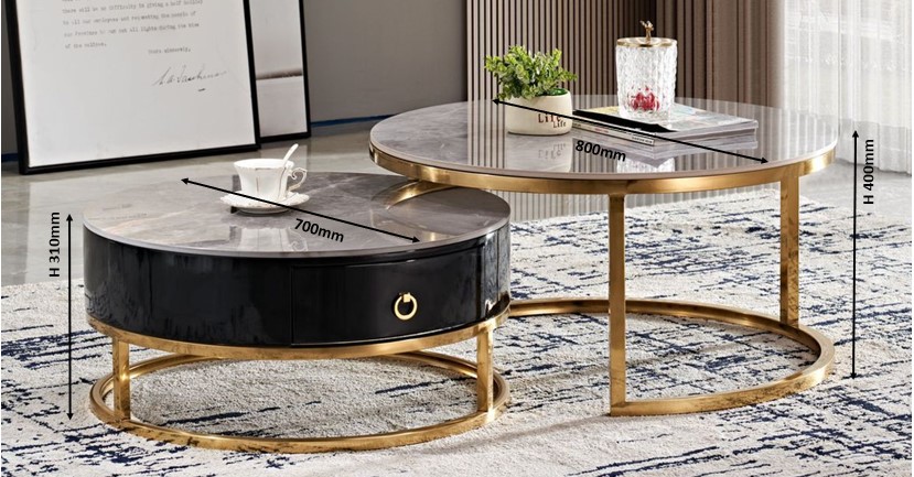 Coffee Table Side Table Model KT-32081CTGY (800W MM) malaysia kuala lumpur shah alam klang valley