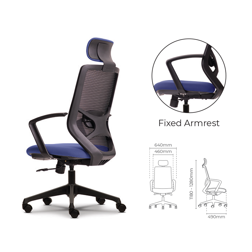 Office Executive Mesh Chair Model : KT-8910N-A62(H/B) malaysia kuala lumpur shah alam klang valley