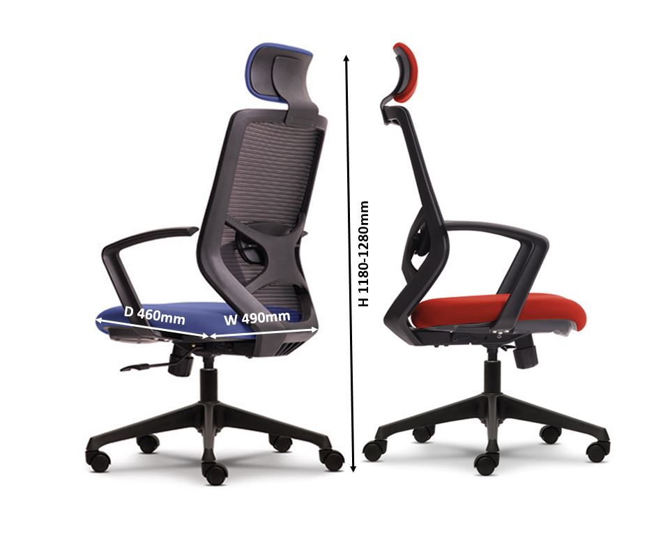 Office Executive Mesh Chair Model : KT-8910N-A62(H/B) malaysia kuala lumpur shah alam klang valley