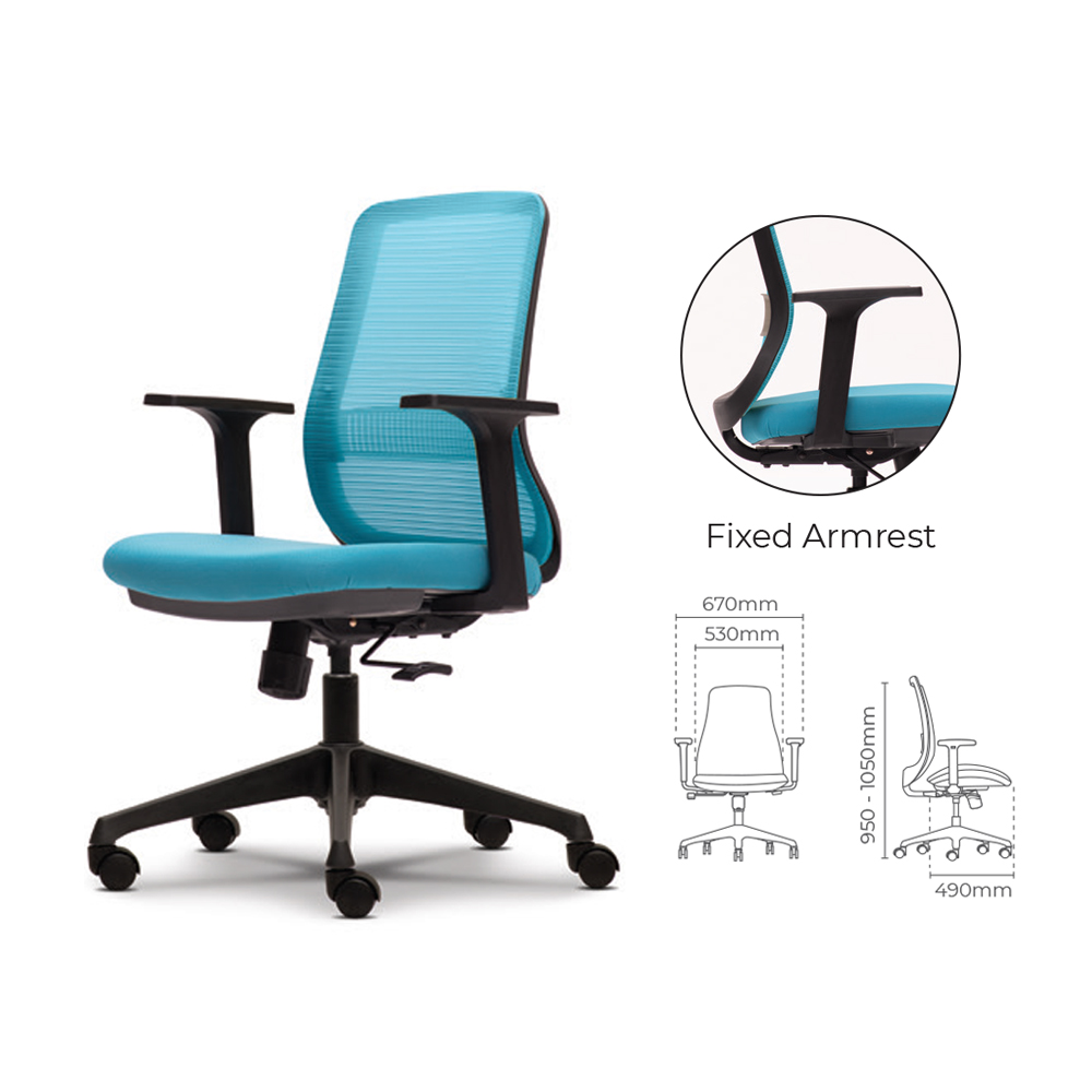 Office Executive Mesh Chair Model : KT-8712N-A60 (L/B) malaysia kuala lumpur shah alam klang valley