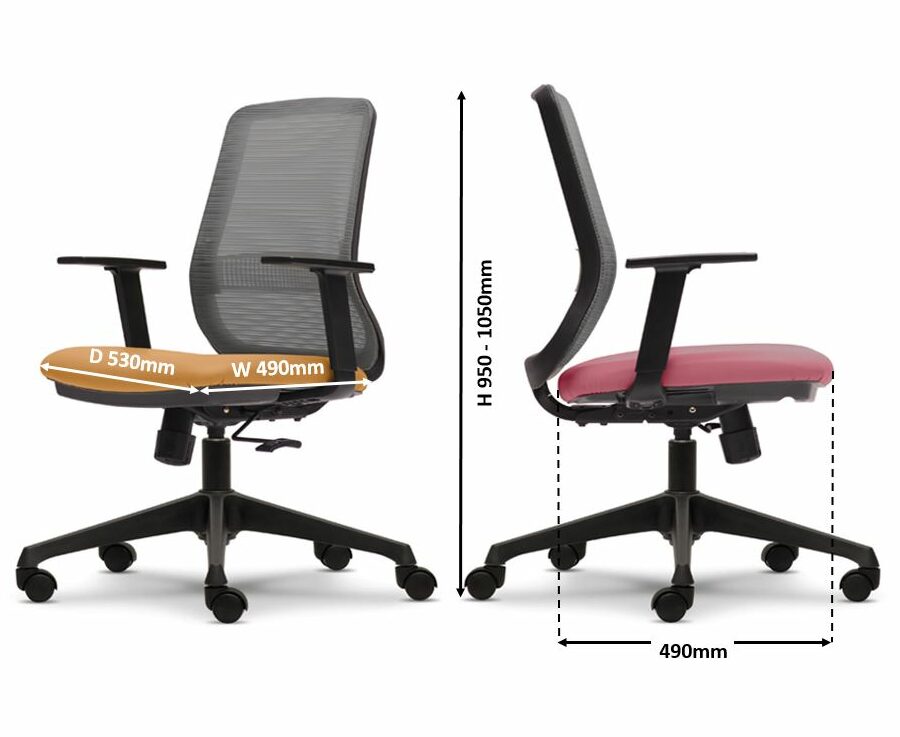 Office Executive Mesh Chair Model : KT-8712N-D34(M/B) malaysia kuala lumpur shah alam klang valley